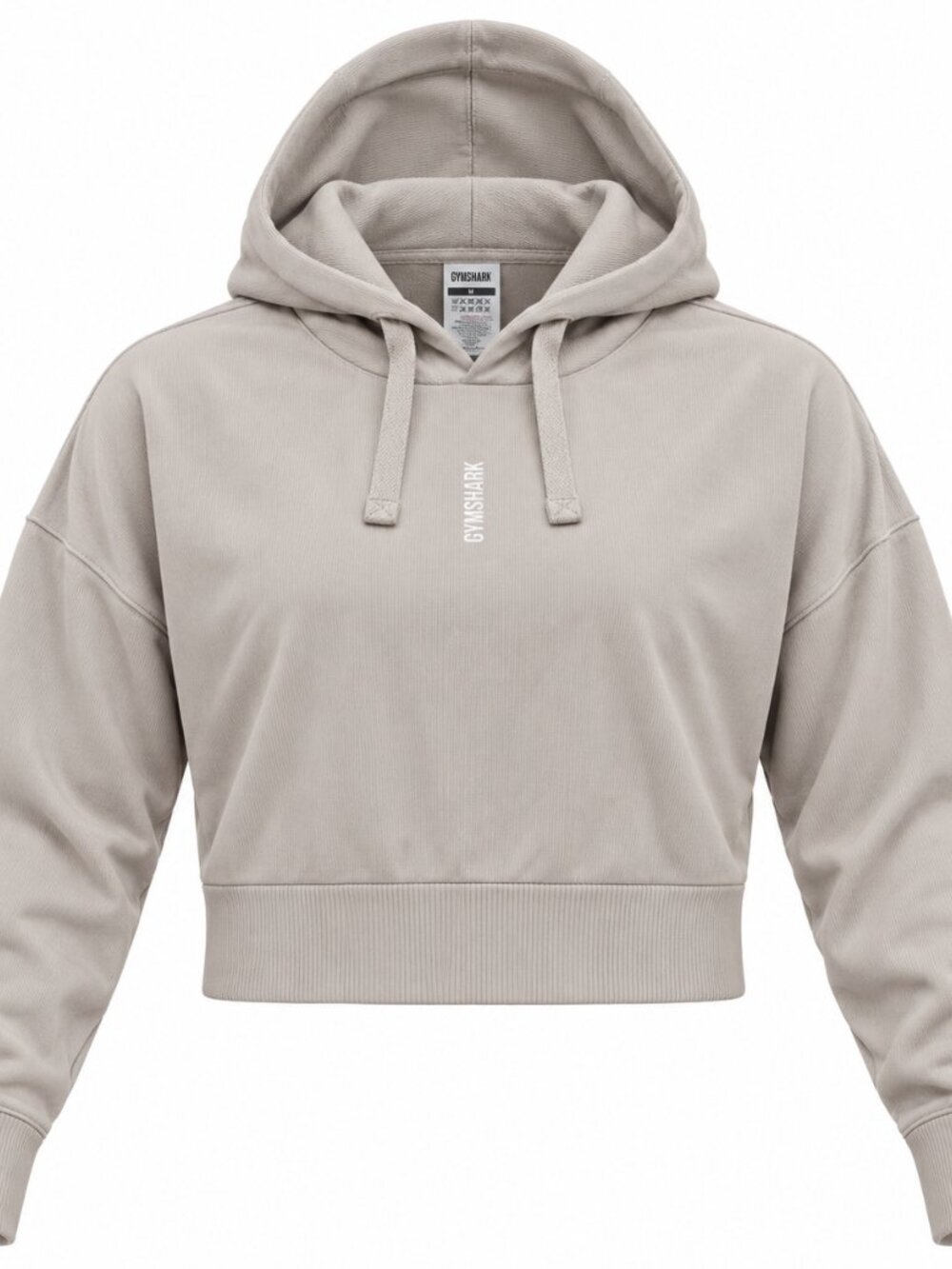 Gymshark Beige Cropped Pullover Hoodie Women’s M